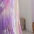 Multicolor floral sequinned poly chiffon designer saree