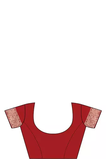 Maroon ethnic motifs woven design zari heavy work saree