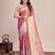 Pink ethnic motifs woven design sequinned kanjeevaram saree