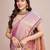 Pink ethnic motifs woven design sequinned kanjeevaram saree