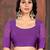 Purple floral printed saree