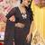 Brown floral sequinned saree