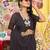 Brown floral sequinned saree