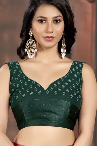 green floral printed sequinned  saree