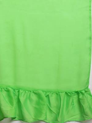 green sequinned  saree 4