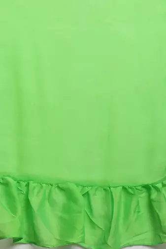 green sequinned  saree