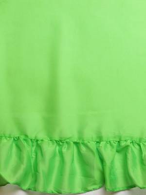 green sequinned  saree 5