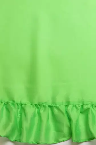 green sequinned  saree