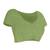 green embellished saree with unstitched blouse piece
