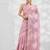 Pink pink embellished sequinned pure georgette saree