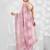 Pink pink embellished sequinned pure georgette saree