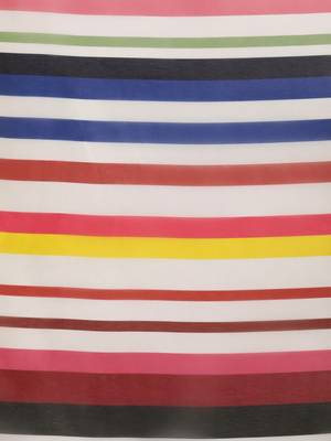 white striped pure georgette saree 5