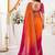 multicolor embellished embroidered satin heavy work saree