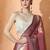 Pink floral woven design kanjeevaram saree with unstitched blouse piece