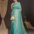 Blue woven design zari silk blend kanjeevaram saree