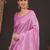 Pink woven design zari silk blend kanjeevaram saree