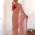 Pink pink embellished pure georgette saree