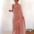 Pink pink embellished pure georgette saree