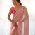 Pink pink embellished pure georgette saree