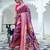 purple ethnic woven design zari kanjeevaram saree