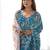 blue mirror work designer saree