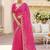 Pink ethnic motifs gotta patti pure georgette heavy work leheriya saree