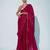 Pink sequinned organza saree