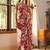 red floral printed saree