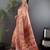 peach ethnic motifs zari silk blend paithani saree