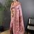 pink ethnic motifs zari silk blend paithani saree