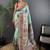 Blue ethnic motifs zari silk blend paithani saree