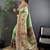 Light lime ethnic motifs zari silk blend paithani saree