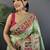 Light lime ethnic motifs zari silk blend paithani saree