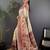 White floral zari silk blend paithani saree
