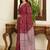 maroon bandhani mirror work bandhani saree