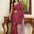maroon bandhani mirror work bandhani saree