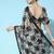 black ready to wear floral satin block print saree