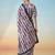 multicolor ready to wear floral satin block print saree