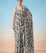 off_white ready to wear ethnic motifs satin block print saree