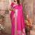 pink ethnic motifs woven design zari banarasi saree