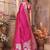 pink ethnic motifs woven design zari banarasi saree