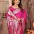 pink ethnic motifs woven design zari banarasi saree