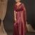 Maroon woven design zari silk blend kanjeevaram saree