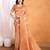 Peach woven design banarasi saree
