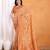 Peach woven design banarasi saree
