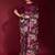purple ethnic motifs embroidered sequinned poly georgette saree