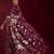 purple ethnic motifs embroidered sequinned poly georgette saree