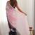 Pink floral embroidered poly georgette heavy work saree