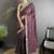 Maroon bandhani sequinned silk blend designer bandhani saree