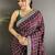 Maroon bandhani sequinned silk blend designer bandhani saree